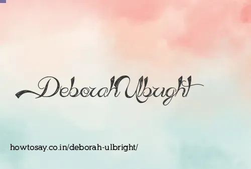 Deborah Ulbright
