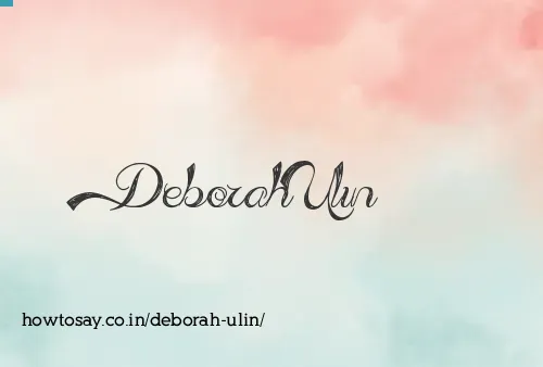 Deborah Ulin