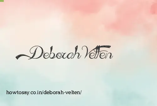 Deborah Velten