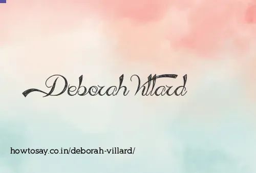 Deborah Villard