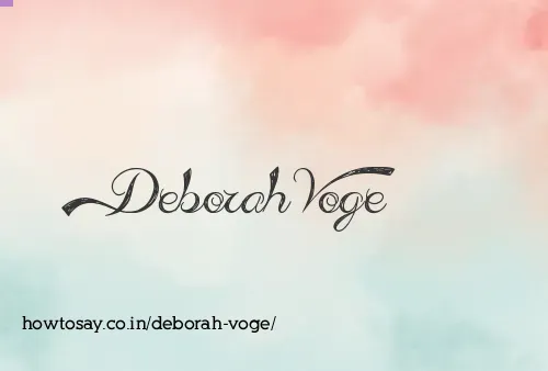 Deborah Voge
