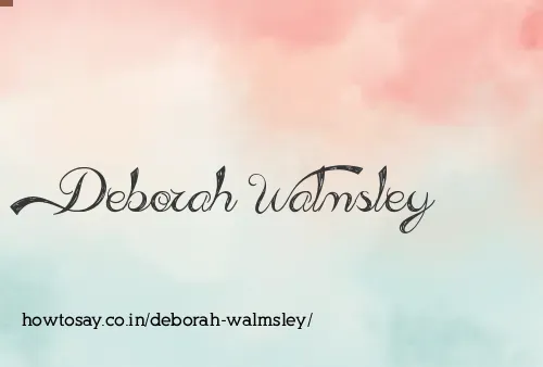 Deborah Walmsley