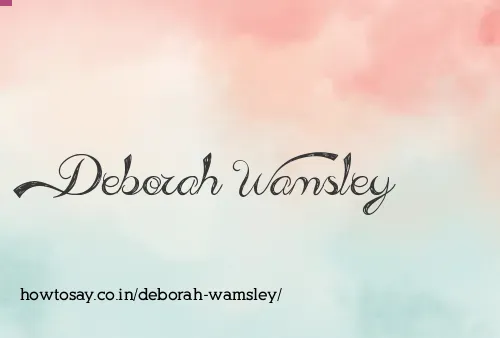 Deborah Wamsley