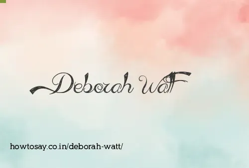 Deborah Watt