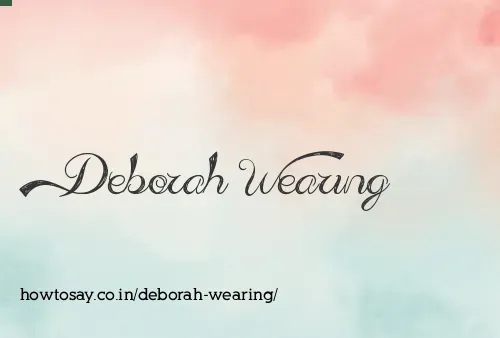 Deborah Wearing
