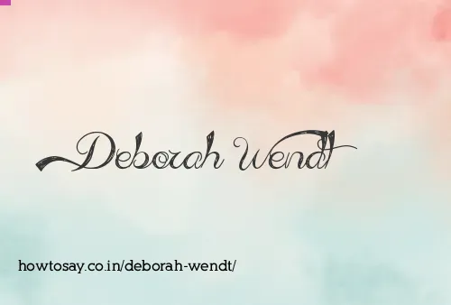 Deborah Wendt