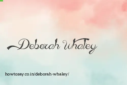Deborah Whaley