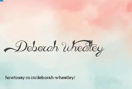 Deborah Wheatley