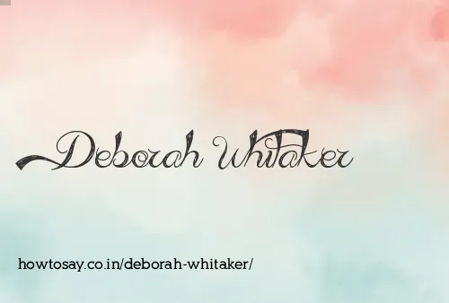 Deborah Whitaker