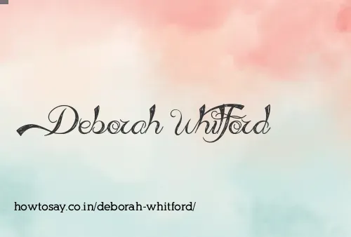 Deborah Whitford