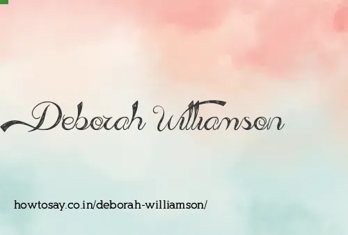 Deborah Williamson