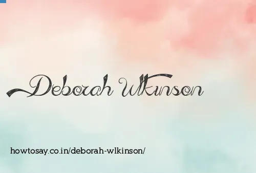 Deborah Wlkinson