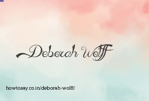 Deborah Wolff