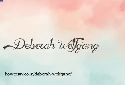 Deborah Wolfgang