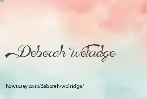 Deborah Wolridge