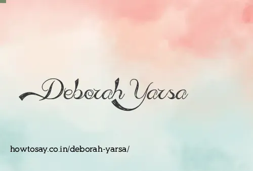 Deborah Yarsa