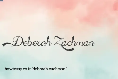 Deborah Zachman
