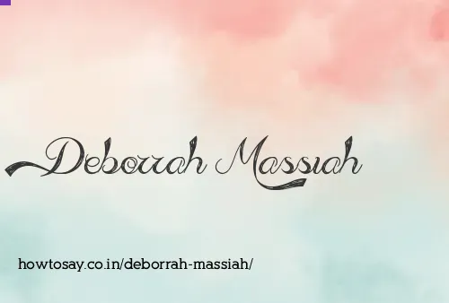 Deborrah Massiah