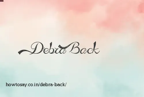 Debra Back
