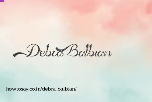 Debra Balbian