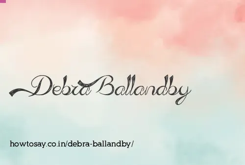 Debra Ballandby