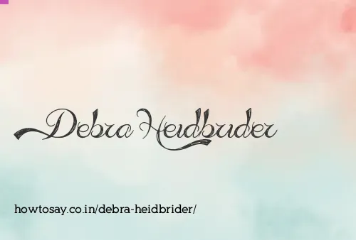 Debra Heidbrider