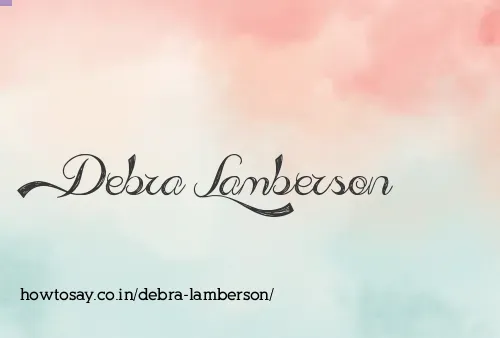 Debra Lamberson
