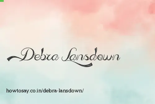 Debra Lansdown