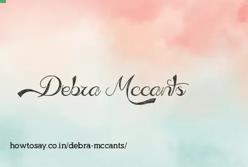 Debra Mccants