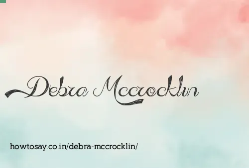 Debra Mccrocklin