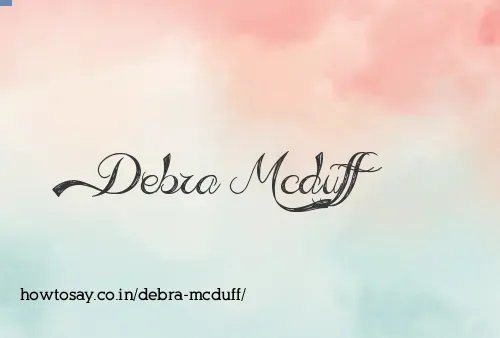Debra Mcduff