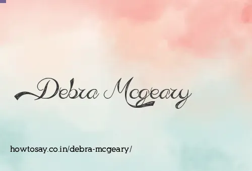 Debra Mcgeary