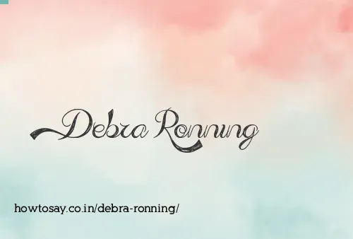 Debra Ronning