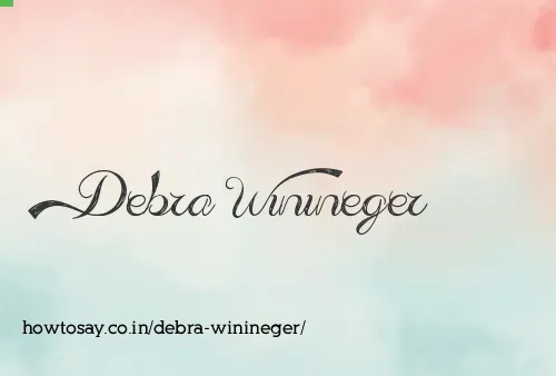 Debra Winineger