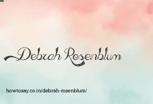 Debrah Rosenblum
