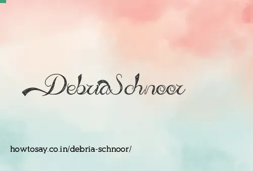 Debria Schnoor