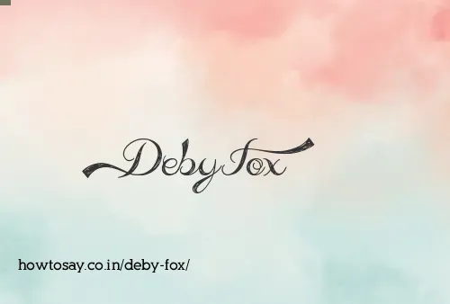 Deby Fox