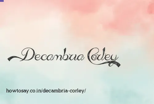 Decambria Corley