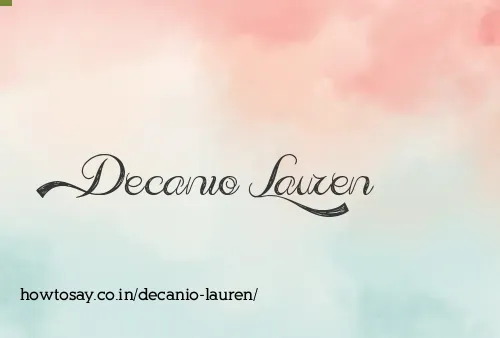 Decanio Lauren