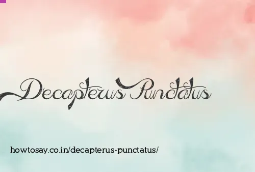 Decapterus Punctatus