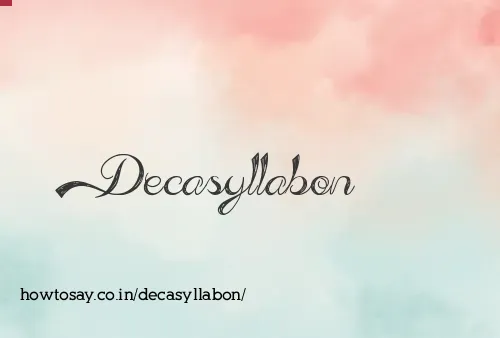 Decasyllabon