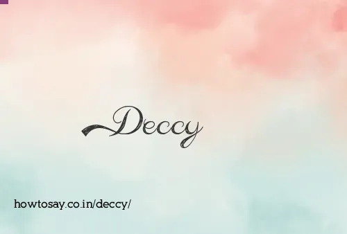 Deccy