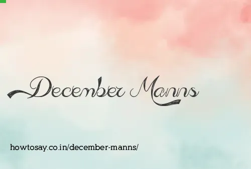 December Manns