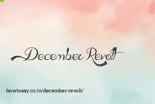 December Revolt