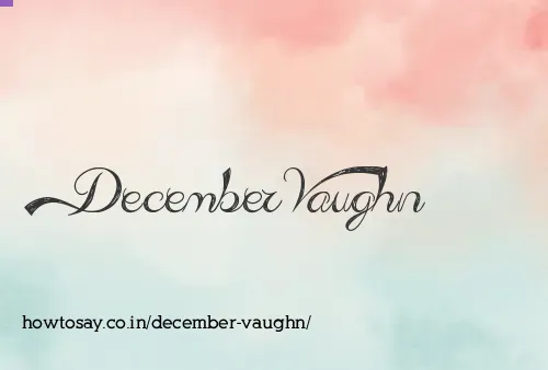 December Vaughn