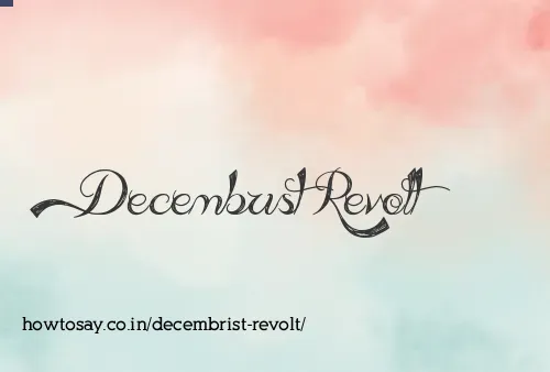 Decembrist Revolt