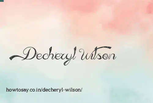 Decheryl Wilson