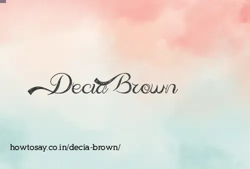 Decia Brown