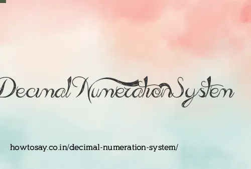Decimal Numeration System