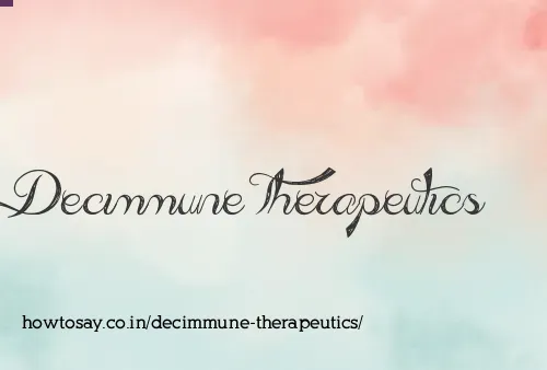 Decimmune Therapeutics